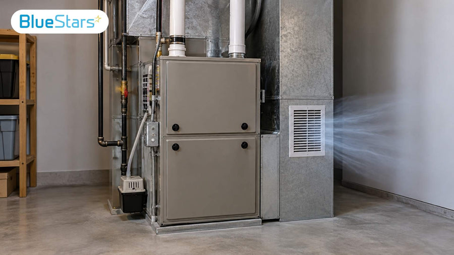 Gas furnace blowing cold air through an air vent instead of warm air