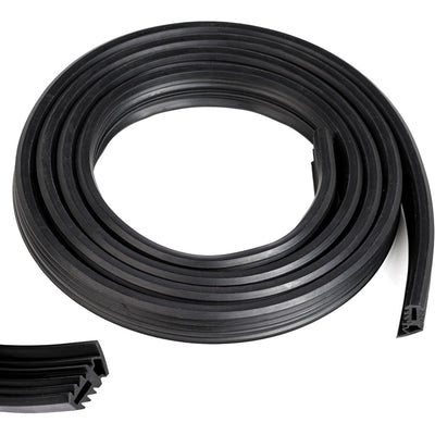 Coiled black rubber dishwasher door gasket seal replacement for Samsung, Kenmore, and Bosch dishwashers.