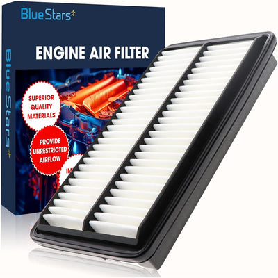 XA10486 engine air filter for Honda in front of Blue Stars branded packaging box.