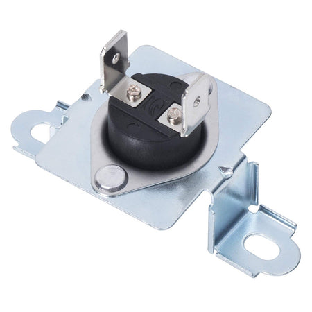 137032600 dryer thermal limiter with mounting bracket for Frigidaire, Kenmore, and Electrolux dryers.