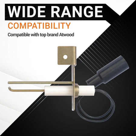 2-prong 93868 water heater igniter and sense electrode compatible with Atwood water heaters.