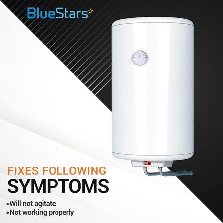 White electric water heater unit for 93868 igniter and sense electrode replacement compatibility.