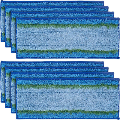 Set of 8 blue wet mopping pads compatible with Braava Jet m series robot mops.