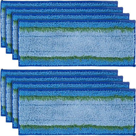 Set of 8 blue wet mopping pads compatible with Braava Jet m series robot mops.