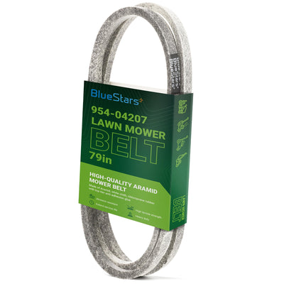 954-04207 replacement lawn mower drive belt in branded packaging for Cub Cadet and Troy-Bilt mowers.