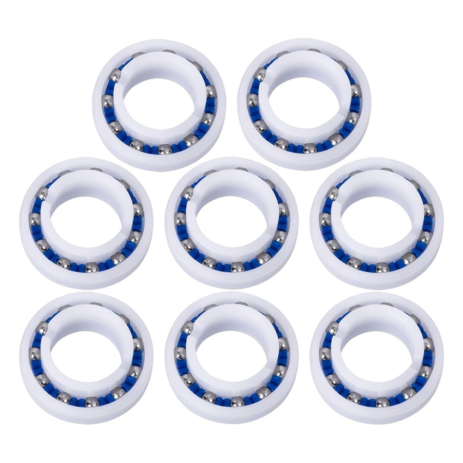 Pack of 8 C-60 wheel ball bearings for Zodiac Polaris 180 and 280 pool cleaners.