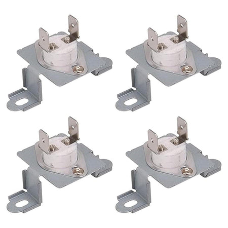 Set of four 6931EL3003D dryer thermal fuse thermostats for LG, Kenmore, and GE dryers.