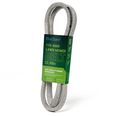 115-4669 replacement drive belt for Toro Recycler lawn mowers, 32.98-inch length with branded packaging sleeve.
