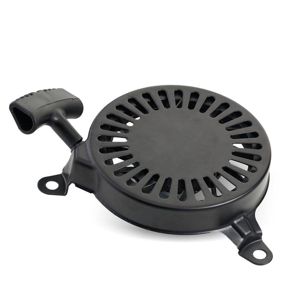Black recoil starter pull start assembly for Kohler XT series lawn mower engines.