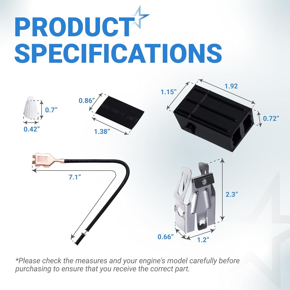 Dimensional diagram showing specifications and measurements for 330031 range burner receptacle kit components.