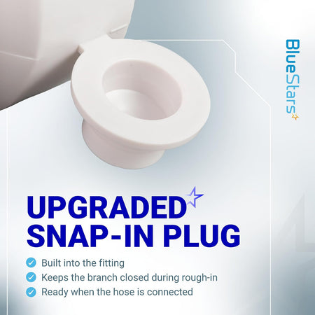 212332 Condensate Drain Pipe, upgraded snap-in plug shown with feature callouts