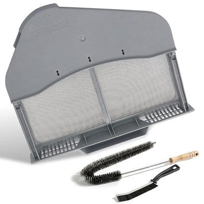 Samsung dryer lint filter replacement DC97-16742A with two cleaning brushes.