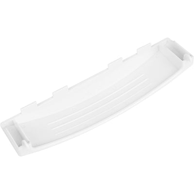 White plastic dryer door handle replacement for GE GUD27 series dryers.