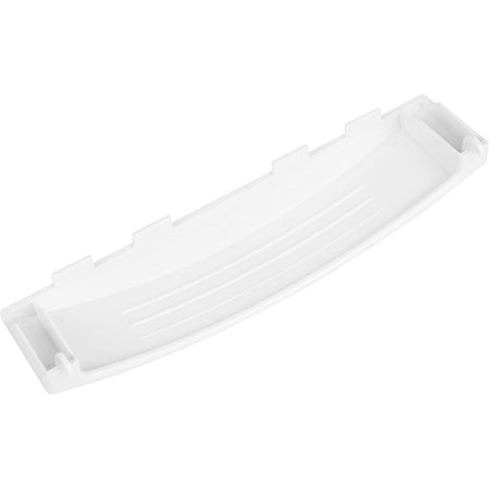 White plastic dryer door handle replacement for GE GUD27 series dryers.