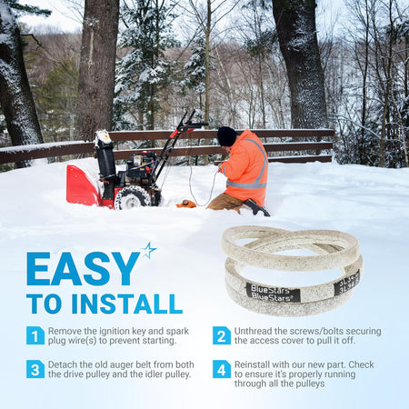 954-0367 snowblower drive belt replacement with easy installation instructions and visual guide.