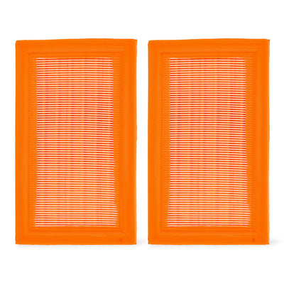 Two rectangular orange air filters for Generac 14kW-20kW Evolution Series generators.