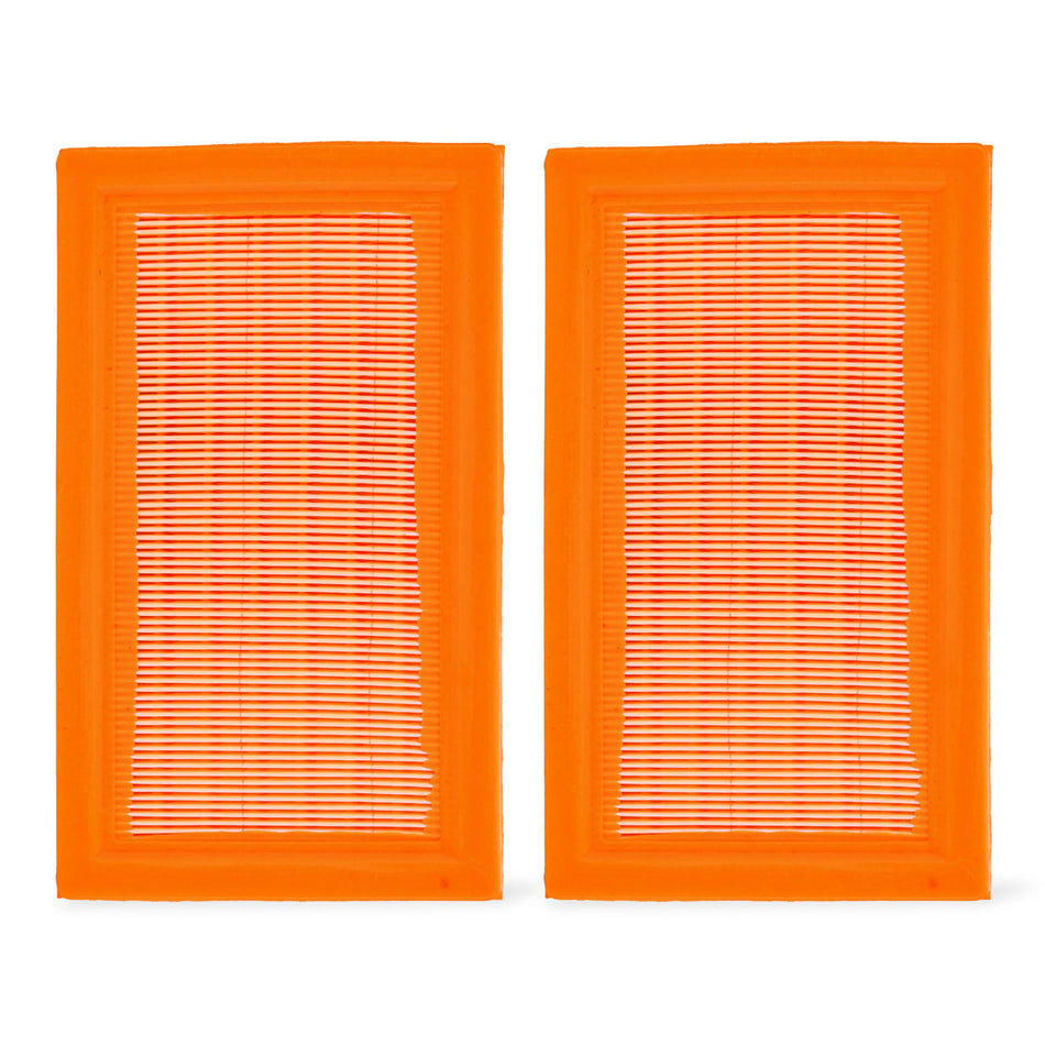Two rectangular orange air filters for Generac 14kW-20kW Evolution Series generators.