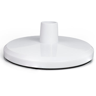 White SP1106 pool skimmer vacuum plate with hose adapter for Hayward in-ground skimmers.