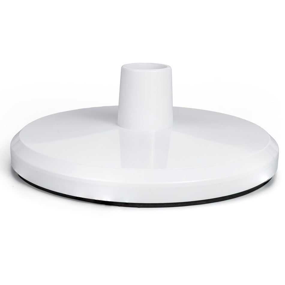 White SP1106 pool skimmer vacuum plate with hose adapter for Hayward in-ground skimmers.