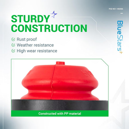 Close-up of red 570682A 951-10639A primer bulb showing durable PP material construction.