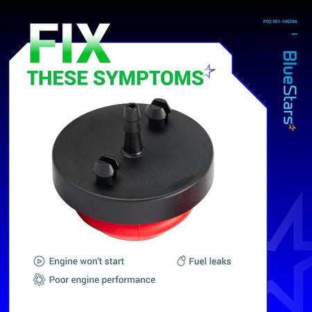 Replacement primer bulb for small engines, compatible with 570682A and 951-10639A parts.