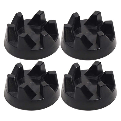 Set of four black blender drive coupling replacements for KitchenAid blenders.