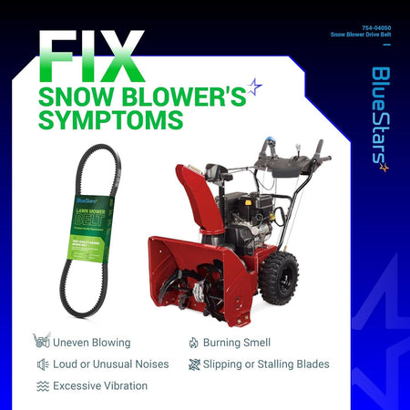 954-04050A snow thrower auger belt replacement for MTD, Craftsman, and Troy-Bilt snow blowers.