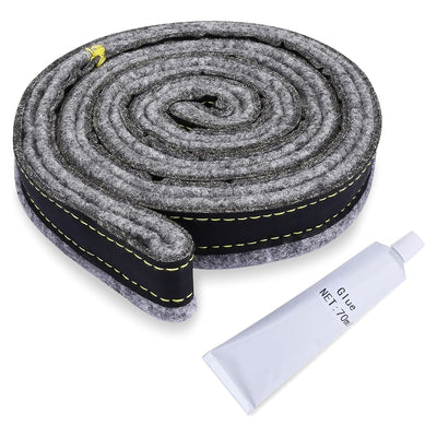 DC97-07618A dryer drum felt seal coiled with a tube of adhesive glue for Samsung dryers.
