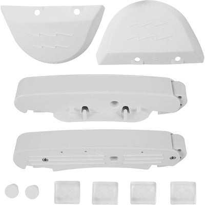 AXV417WHP pool cleaner pod swing kit components including white plastic pods, swing arms, and small mounting hardware.