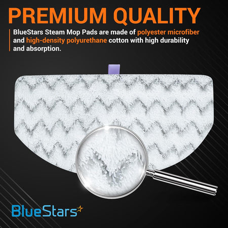 Close-up view of soft microfiber mop pad texture for Bissell Powerfresh steam mops.