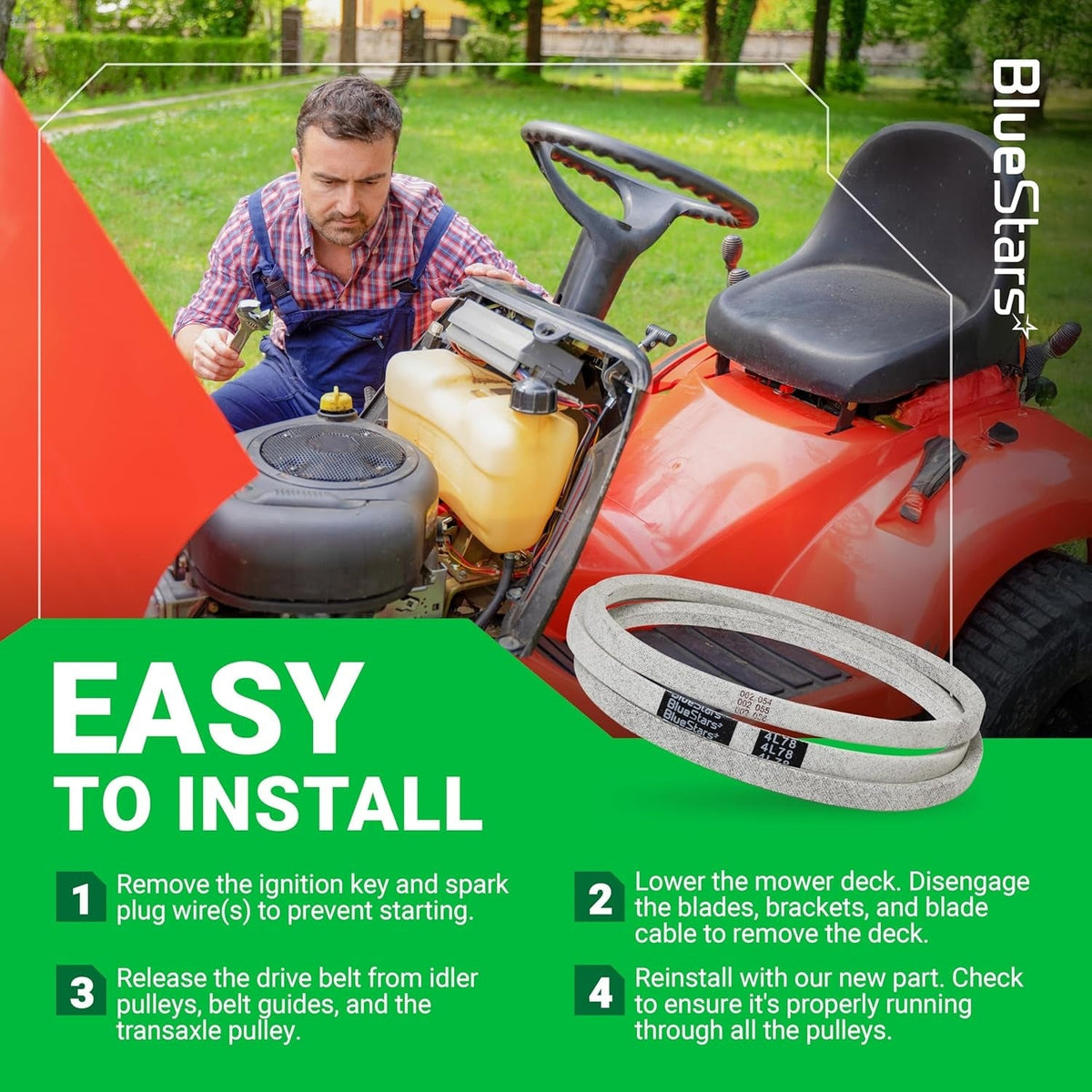 954-0461 drive belt installation guide for Cub Cadet lawn mowers with step-by-step instructions.