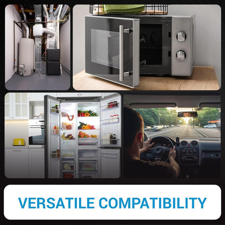 V-153-1C25 micro limit switch showing versatile compatibility across home appliances and automotive applications.