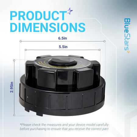 Dimension diagram of heavy-duty ABS chlorinator cover for Hayward CL200 and CL220 feeders.