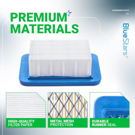 Single PB-580T air filter replacement with high-quality filter paper, metal mesh, and durable rubber seal.