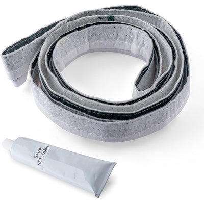 W10612022 dryer rear drum felt seal strip with 50ml adhesive tube for Whirlpool, Maytag, and Kenmore dryers.