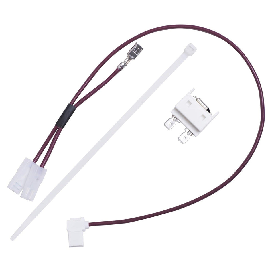 675813 dishwasher thermal fuse replacement kit with wiring harness and zip tie for Whirlpool and Kenmore dishwashers.