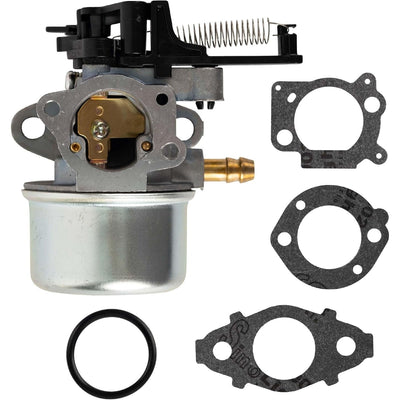 Replacement carburetor for Troy-Bilt pressure washer engines with included mounting gaskets and O-ring.