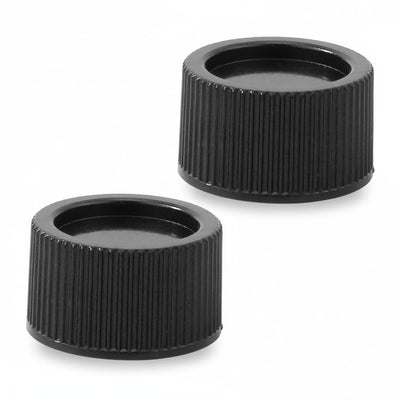 Two black SX180HG replacement drain caps for Hayward Pro Series pool sand filters.