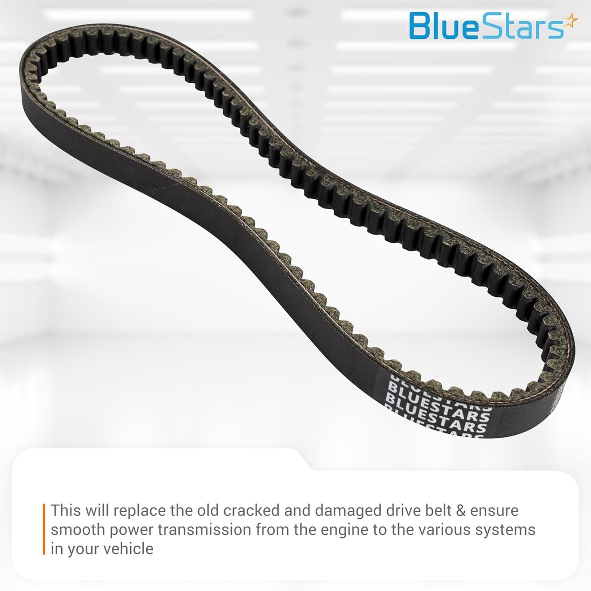 835-20-30 racing CVT drive belt with reinforced cogged design for smooth power transmission.