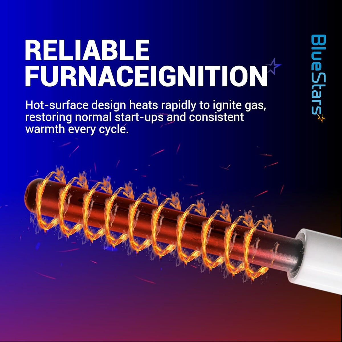 632625 furnace ignitor showing hot-surface heating element design for reliable gas ignition.