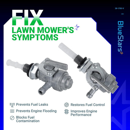 Two M10 x 1.25 fuel tank shut off valve petcocks for Honda and Yamaha generators.