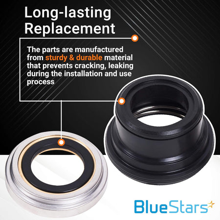 5303279394 washer tub seal kit components showing durable construction for Frigidaire and Kenmore washing machines.