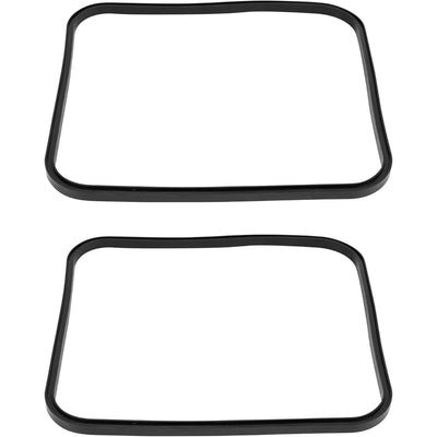 Two black SPX1600S replacement cover gaskets for pool pump lids.