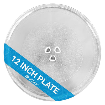 12-inch Y-type microwave glass turntable replacement plate for Whirlpool, KitchenAid, and Maytag ovens.