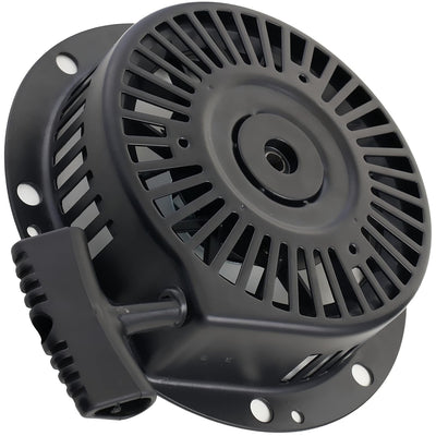Black recoil pull starter assembly for 590749 and 590749A engines.
