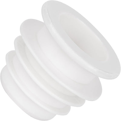 White pool cleaner skimmer cone adapter valve cuff for Zodiac Baracuda and Pentair hose connections.