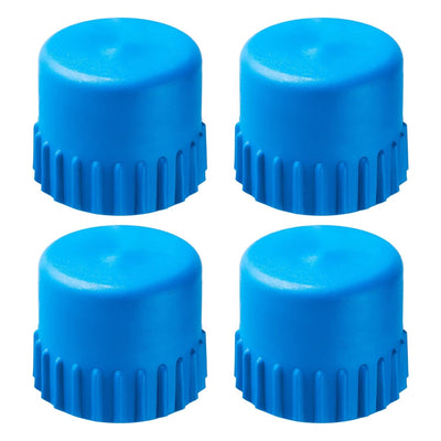 Set of four blue T35 bump knob replacements for Husqvarna trimmer heads.