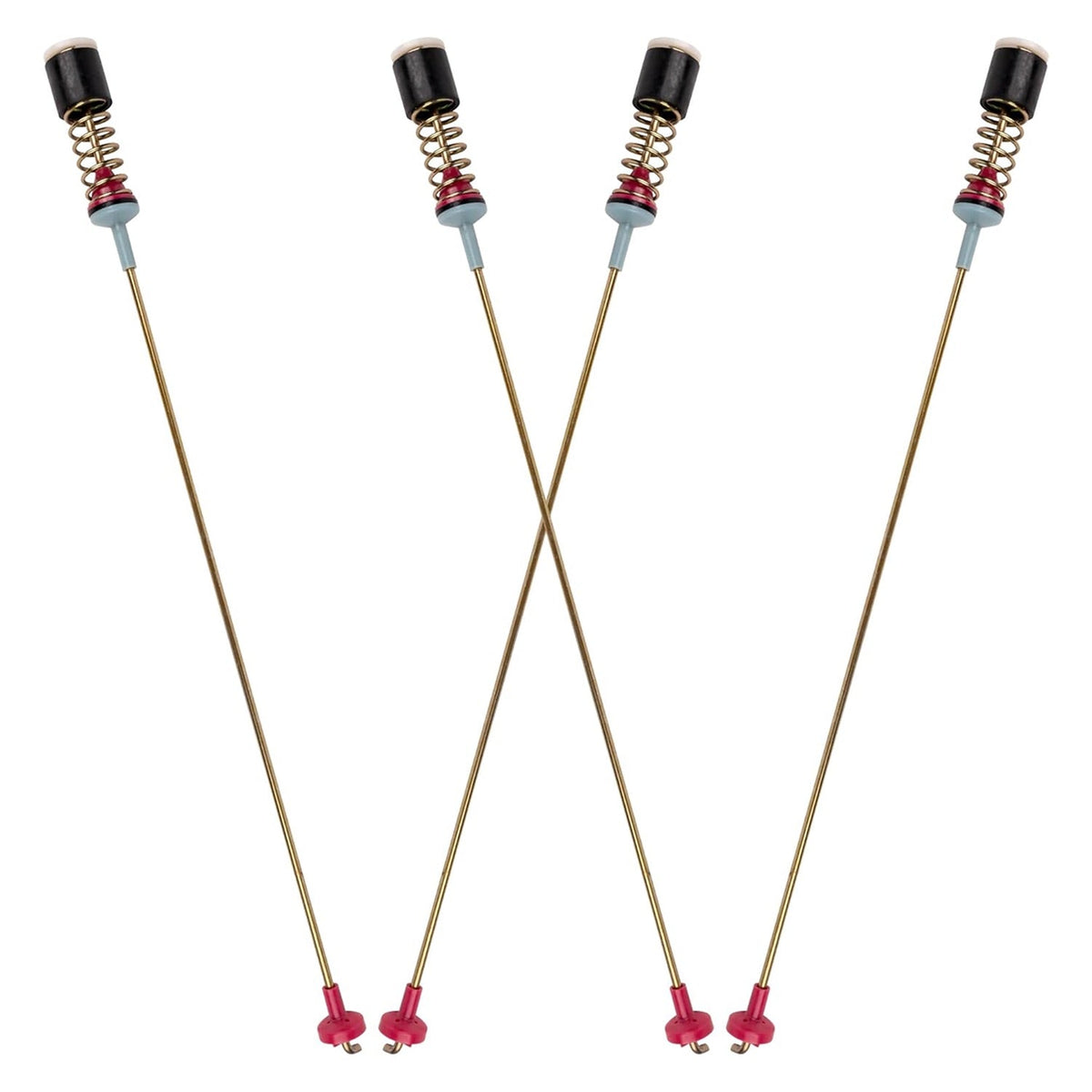 Set of four 27.5-inch washer suspension rods for Samsung washing machines.