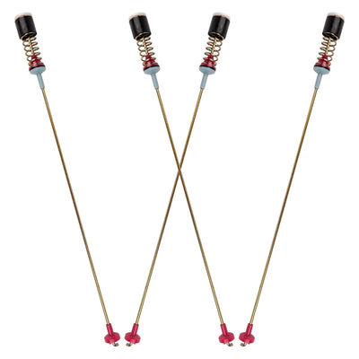 Set of four 27.5-inch washer suspension rods for Samsung washing machines.