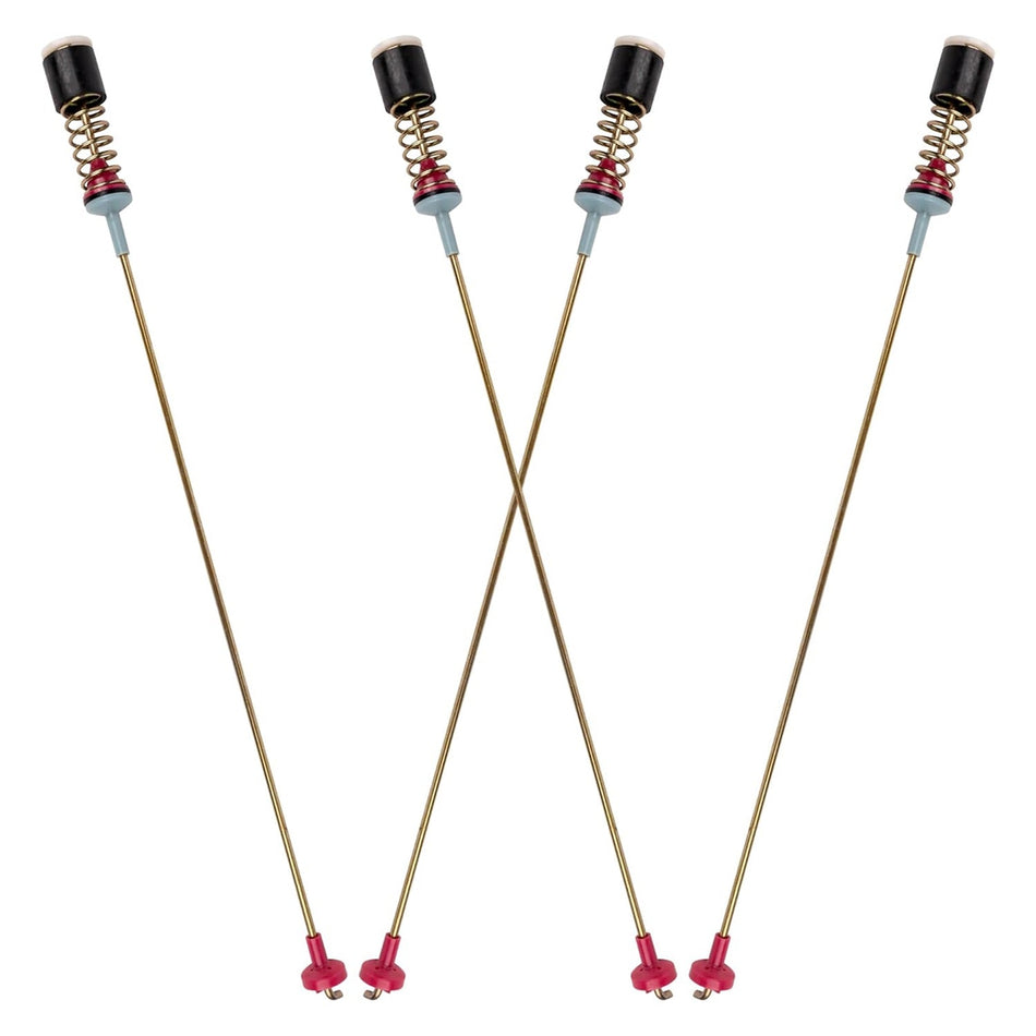 Set of four 27.5-inch washer suspension rods for Samsung washing machines.